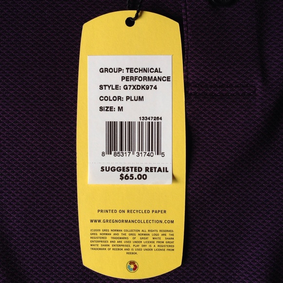 COPY - GREG NORMAN PLAY DRY LONG SLEEVE GOLF SHIR… - Picture 4 of 4